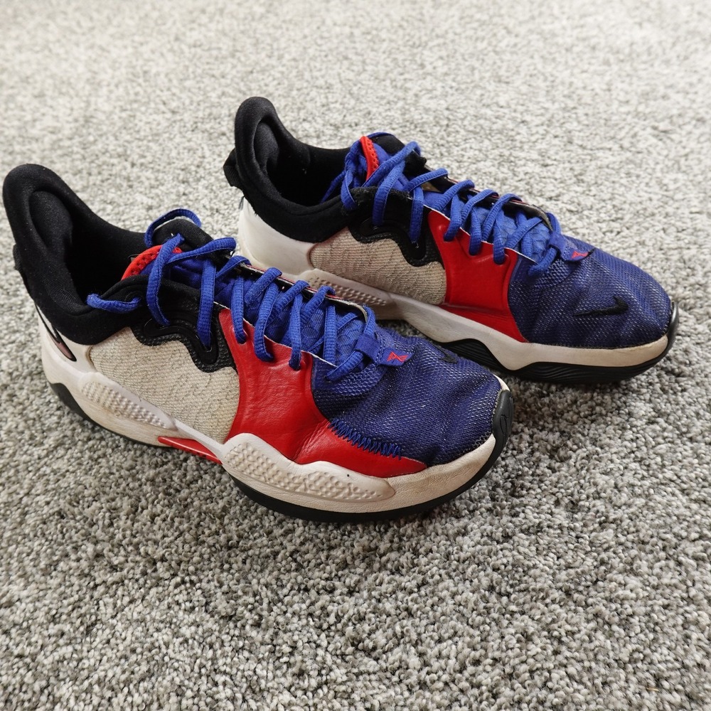Nike PG 5 Paul George Basketball Shoes Mens Size 8 CW3143-101 Team USA Sneakers
